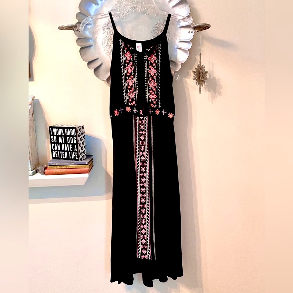 Girl’s Bohemian Midi Dress, Justice, Size 8 - Picture 1 of 4